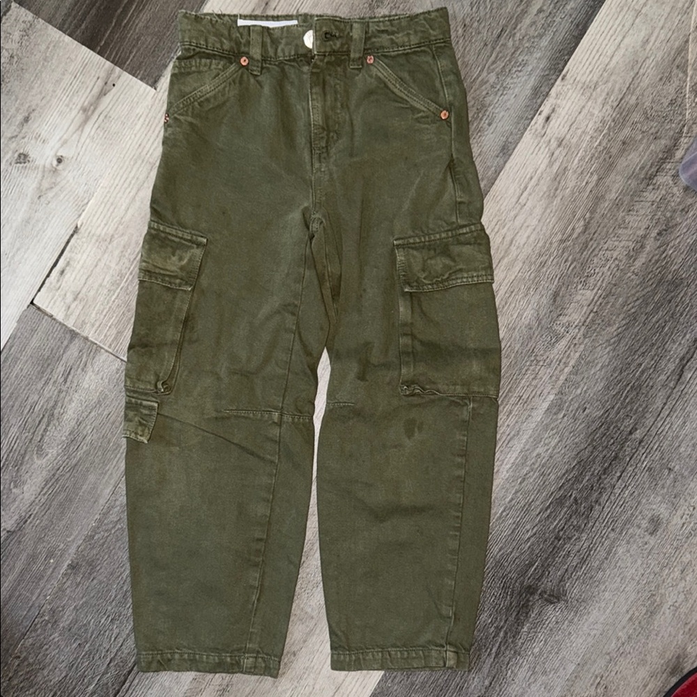 Zara Olive Green Cargo Pants